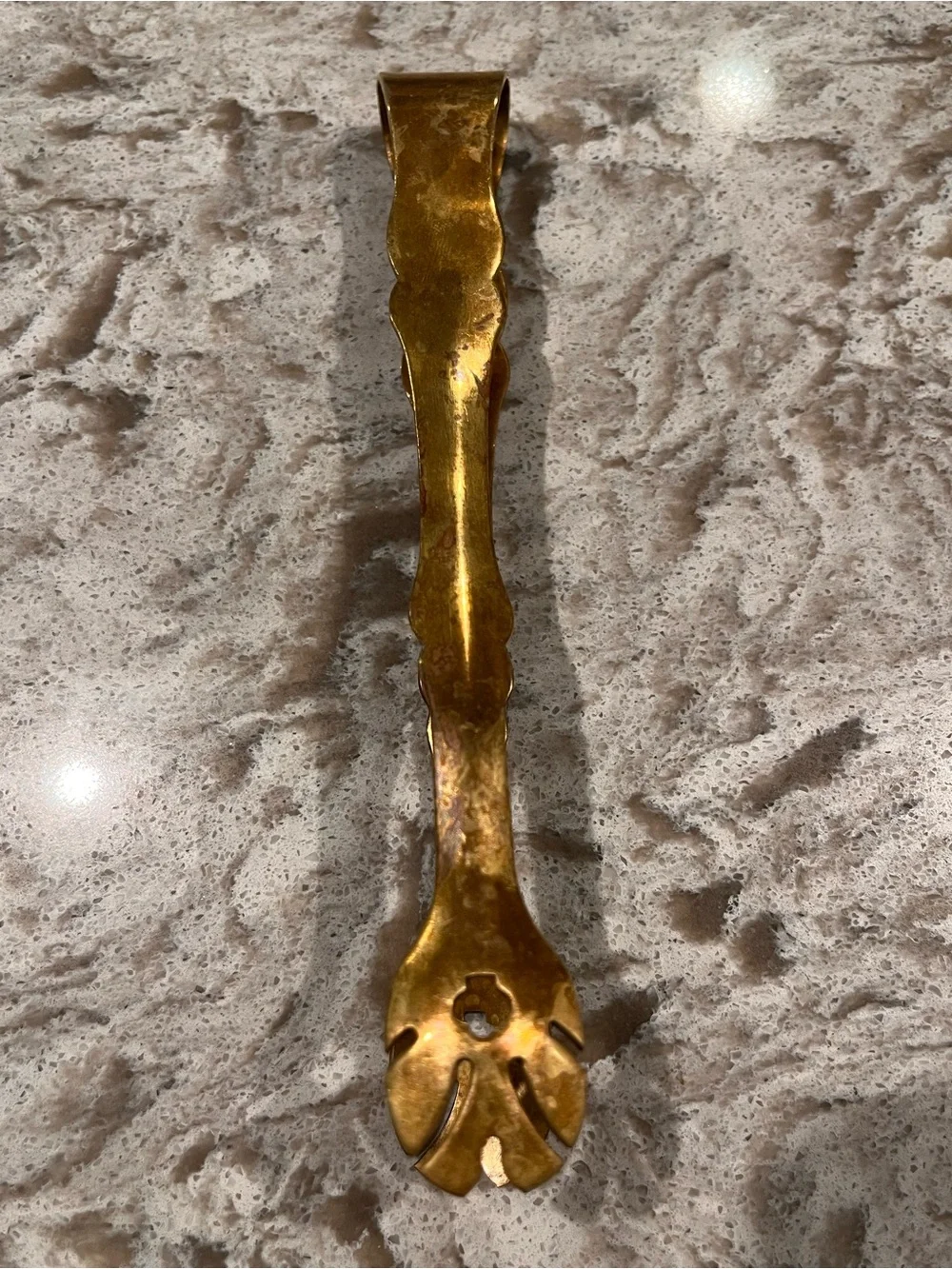 Mid-Century Brass Sugar Tongs- VINTAGE